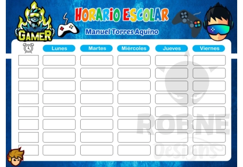 Gamer Horario Escolar